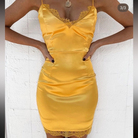 Tiger mist satin dress - Picture 2 of 3